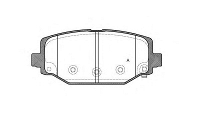 OPEN PARTS bpa148304 -  Комплект тормозных колодок, дисковый тормоз